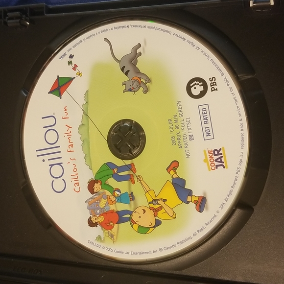 PBS Kids Caillou Caillou's Family Fun on DVD Video with interactive games - Picture 2 of 3